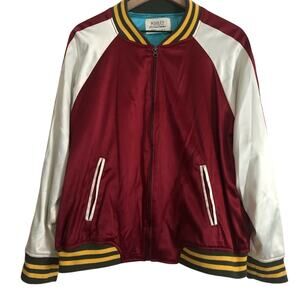Ashley by 26 International Downtown Collection Satin California Varsity Jacket